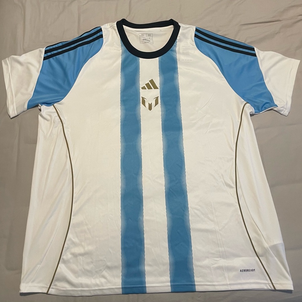 Messi Training Jersey Argentina Adidas Men’s Size 2XL Brand New with Tags - Picture 1 of 4